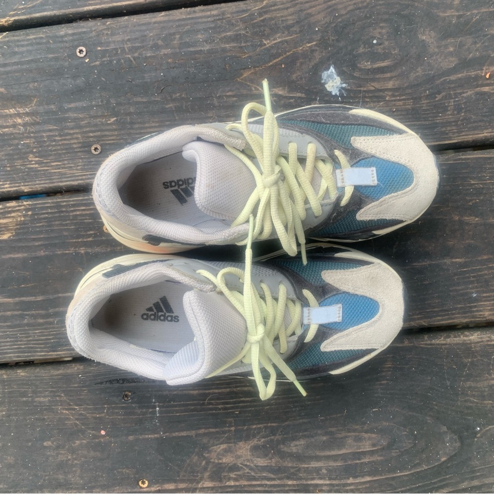 Adidas Kids' Cream and Gray Sneakers